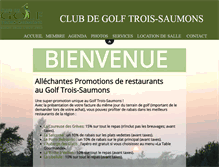 Tablet Screenshot of golf-trois-saumons.com